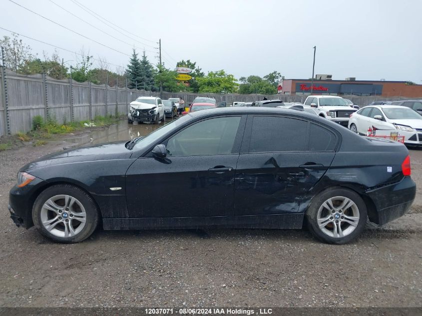 2008 BMW 3 Series VIN: WBAVA335X8K055452 Lot: 12037071