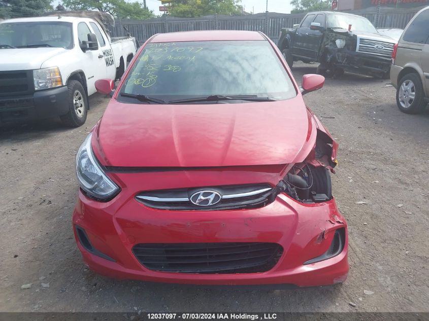 2017 Hyundai Accent Le VIN: KMHCT5AE7HU352360 Lot: 12037097