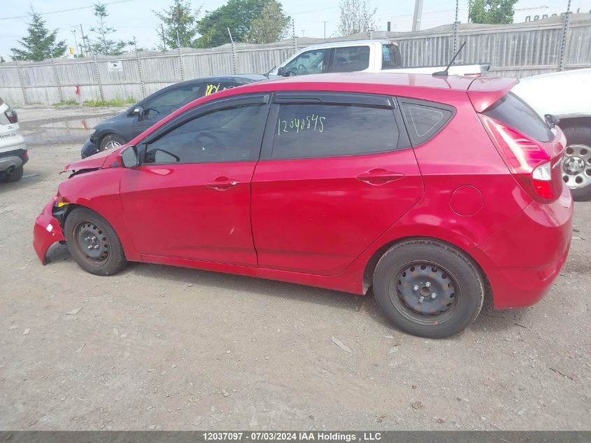 2017 Hyundai Accent Le VIN: KMHCT5AE7HU352360 Lot: 12037097