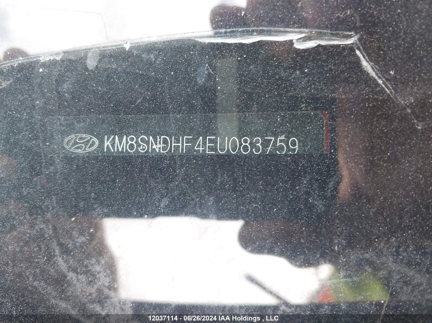 2014 Hyundai Santa Fe Xl Limited VIN: KM8SNDHF4EU083759 Lot: 12037114