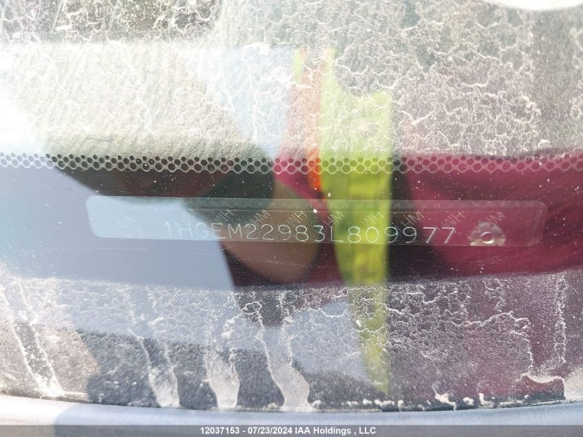 2003 Honda Civic Ex VIN: 1HGEM22983L809977 Lot: 12037153