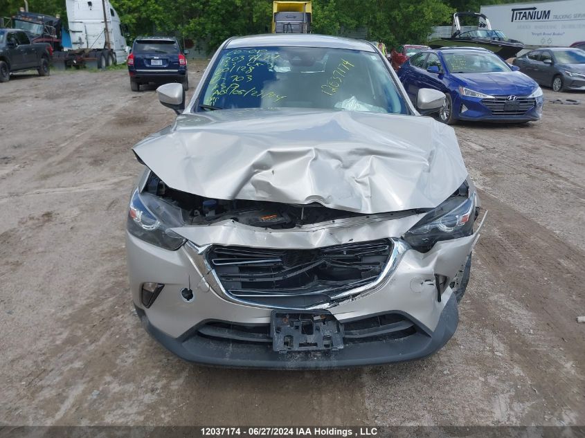 2022 Mazda Cx-3 VIN: JM1DKDC79N1601128 Lot: 12037174