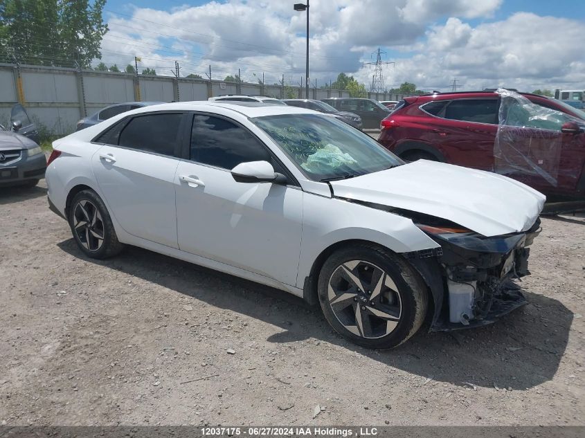 2022 Hyundai Elantra Ultimate Ivt With Tech Package VIN: KMHLN4AGXNU266347 Lot: 12037175