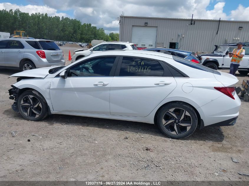 2022 Hyundai Elantra Ultimate Ivt With Tech Package VIN: KMHLN4AGXNU266347 Lot: 12037175