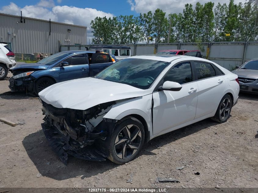 2022 Hyundai Elantra Ultimate Ivt With Tech Package VIN: KMHLN4AGXNU266347 Lot: 12037175