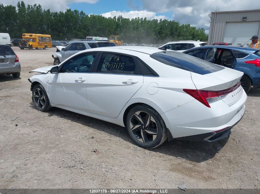 2022 Hyundai Elantra Ultimate Ivt With Tech Package VIN: KMHLN4AGXNU266347 Lot: 12037175