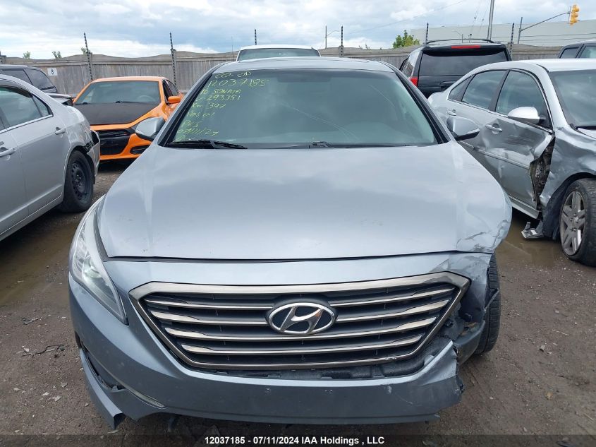 2016 Hyundai Sonata Gls VIN: 5NPE24AF1GH293351 Lot: 12037185