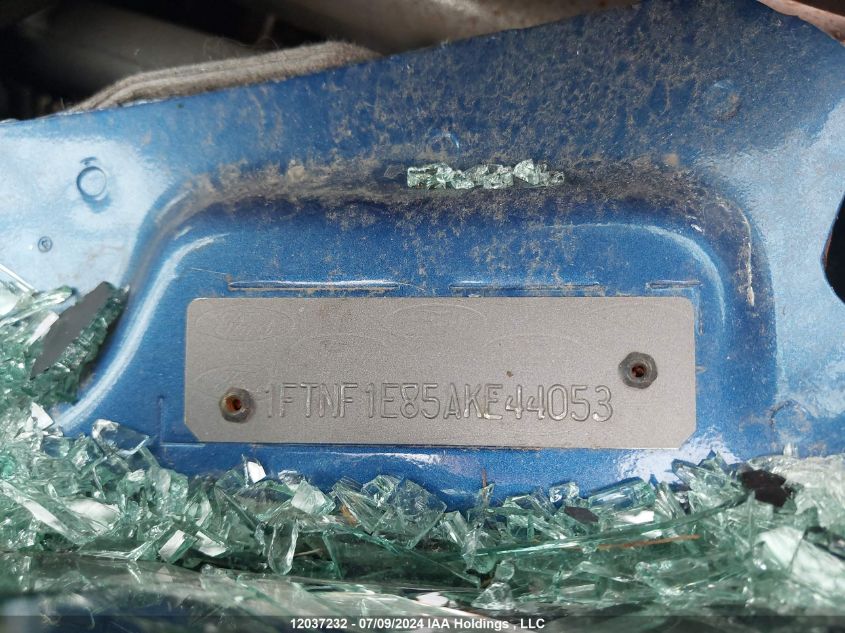2010 Ford F150 VIN: 1FTNF1E85AKE44053 Lot: 12037232