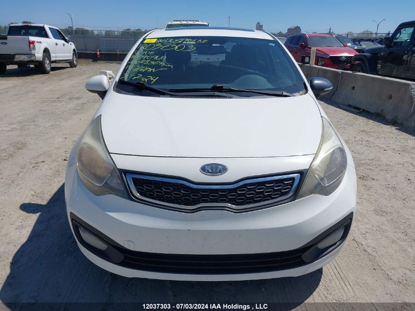 2012 Kia Rio Ex/Lx/Sx VIN: KNADN4A35C6090960 Lot: 12037303