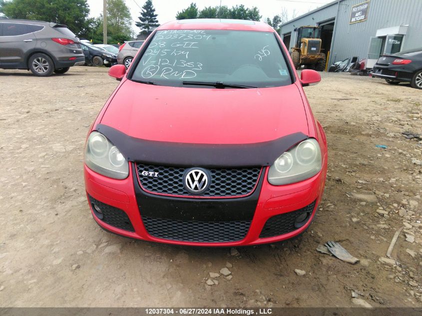 2008 Volkswagen Gti VIN: WVWEV71K28W121363 Lot: 12037304