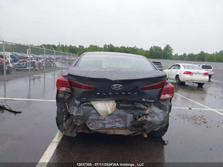 2019 Hyundai Elantra Se VIN: KMHD74LF7KU734369 Lot: 12037305