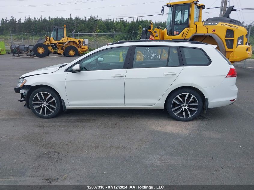 2017 Volkswagen Golf Sportwagen VIN: 3VW017AU7HM530673 Lot: 12037318