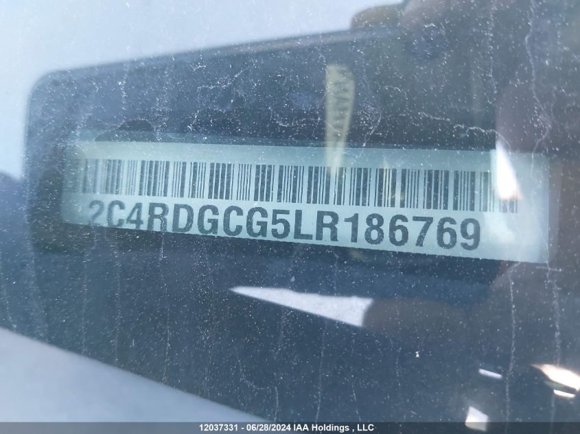 2020 Dodge Grand Caravan Premium Plus VIN: 2C4RDGCG5LR186769 Lot: 12037331