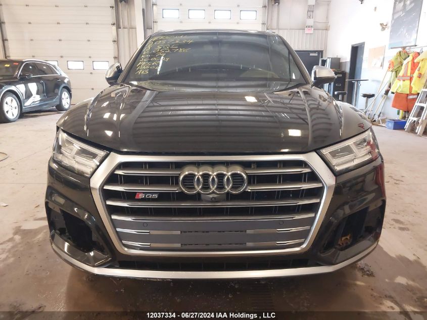 2018 Audi Sq5 Prestige VIN: WA1C4AFY8J2052786 Lot: 12037334