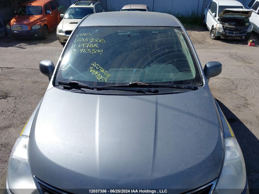 2011 Nissan Versa S/Sl VIN: 3N1BC1CPXBL453307 Lot: 12037356