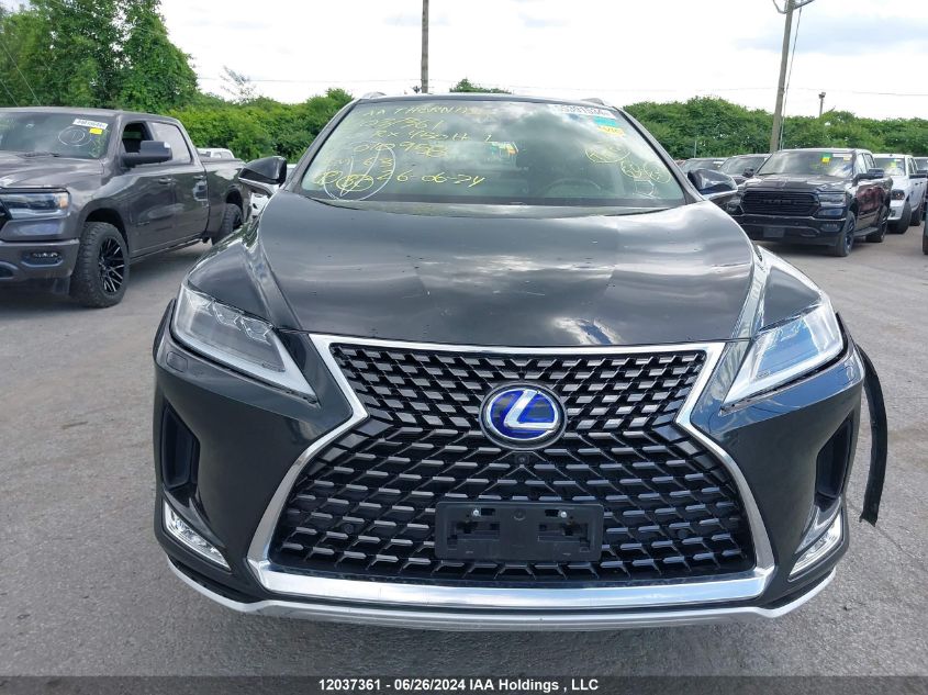 2020 Lexus Rx 450H L Luxury VIN: JTJJGKFA3L2010958 Lot: 12037361