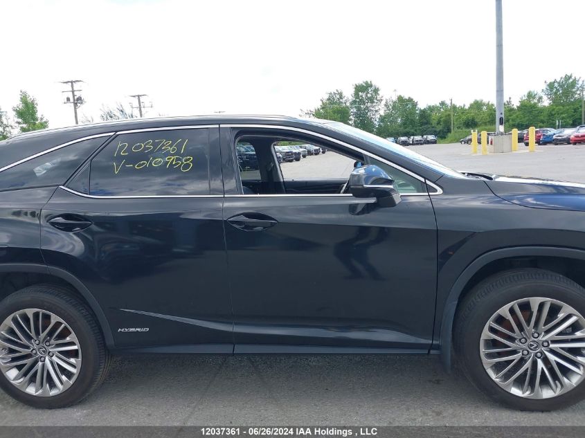 2020 Lexus Rx 450H L Luxury VIN: JTJJGKFA3L2010958 Lot: 12037361