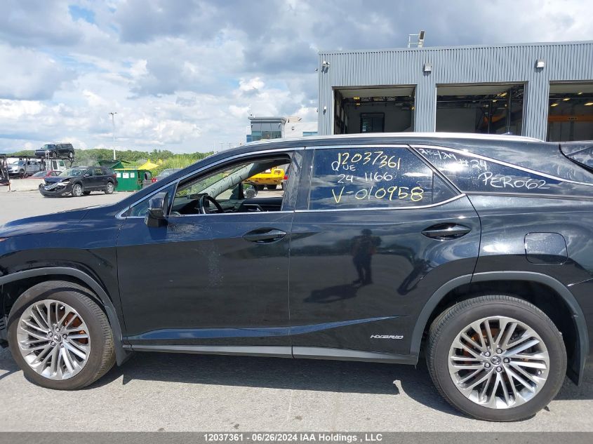 2020 Lexus Rx 450H L Luxury VIN: JTJJGKFA3L2010958 Lot: 12037361