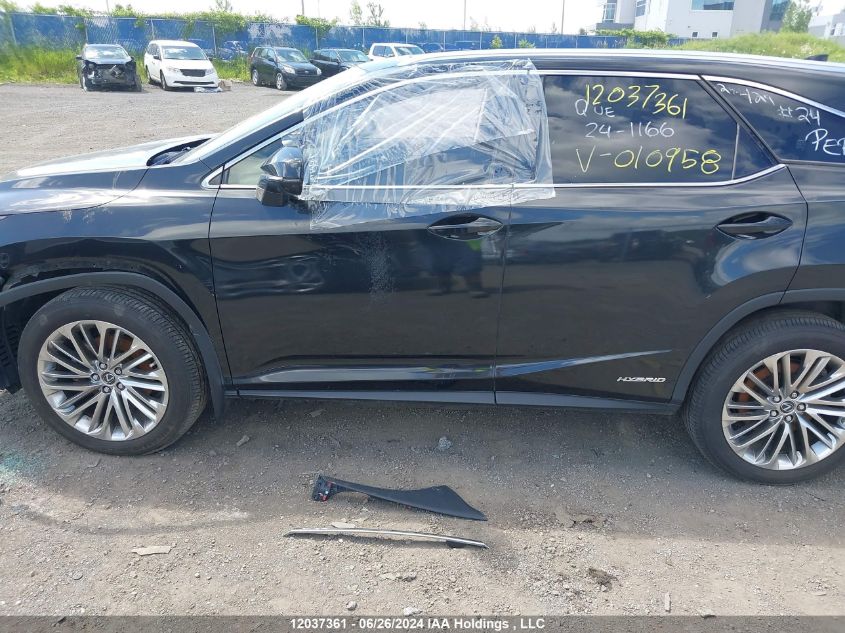 2020 Lexus Rx 450H L Luxury VIN: JTJJGKFA3L2010958 Lot: 12037361