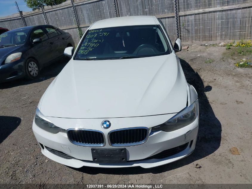 2013 BMW 3 Series VIN: WBA3C3C53DF979641 Lot: 12037391