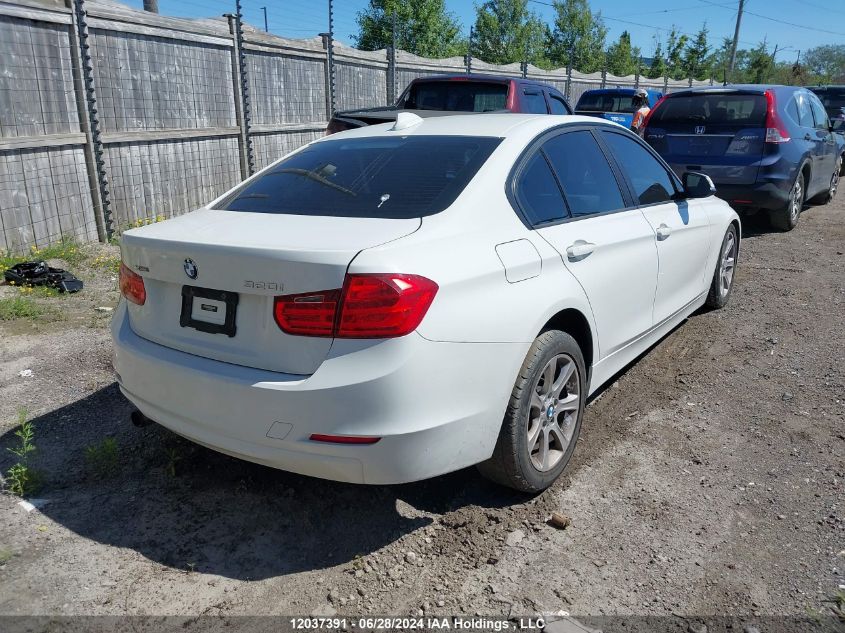 2013 BMW 3 Series VIN: WBA3C3C53DF979641 Lot: 12037391