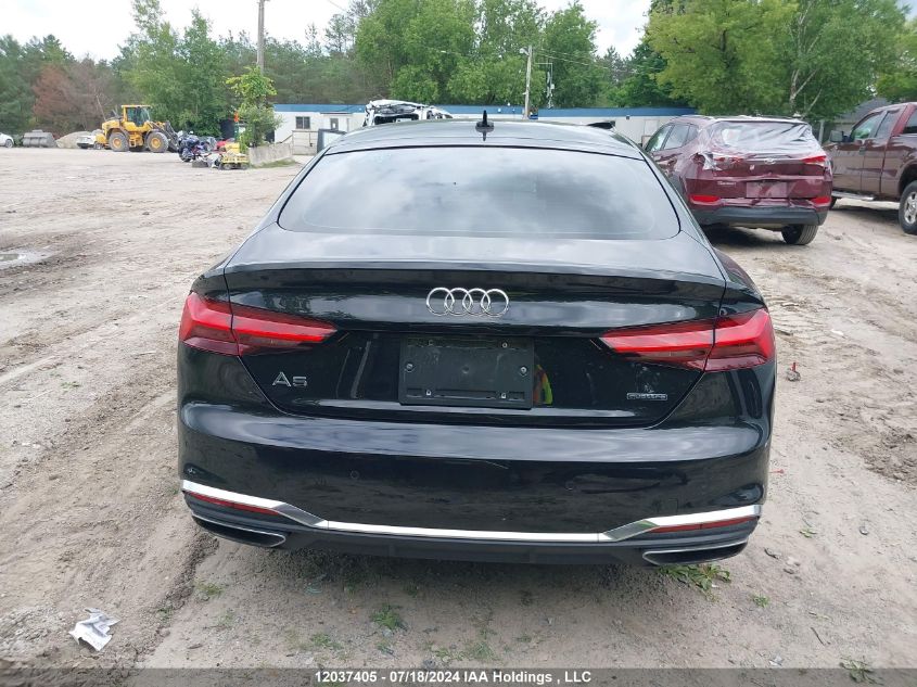 2021 Audi A5 Sportback VIN: WAUEACF54MA039792 Lot: 12037405