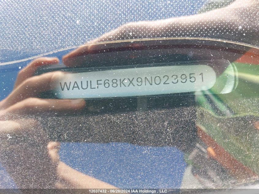 2009 Audi A4 VIN: WAULF68KX9N023951 Lot: 12037432