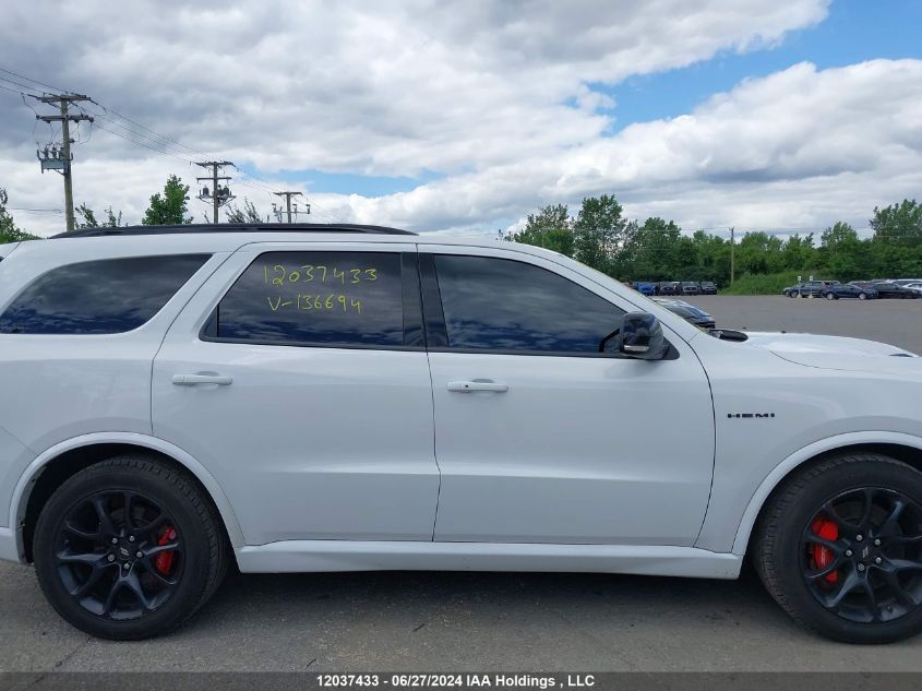 2022 Dodge Durango R/T Plus VIN: 1C4SDJCT4NC136694 Lot: 12037433