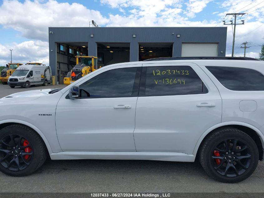 2022 Dodge Durango R/T Plus VIN: 1C4SDJCT4NC136694 Lot: 12037433