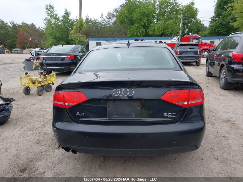 2012 Audi A4 VIN: WAUFFCFL8CA118014 Lot: 12037434