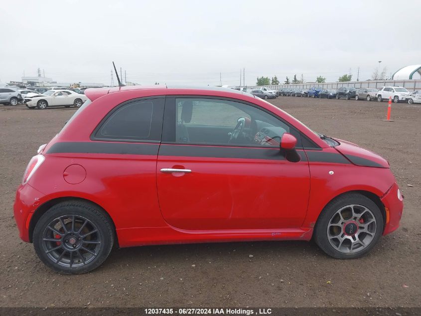 2012 Fiat 500 Sport VIN: 3C3CFFBR9CT107991 Lot: 12037435