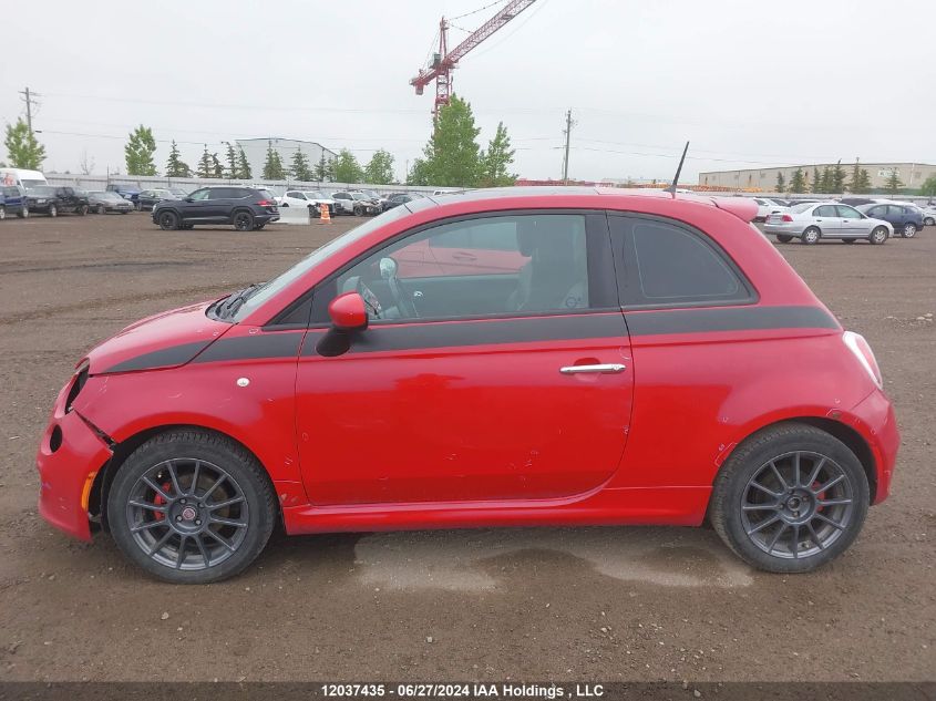 2012 Fiat 500 Sport VIN: 3C3CFFBR9CT107991 Lot: 12037435