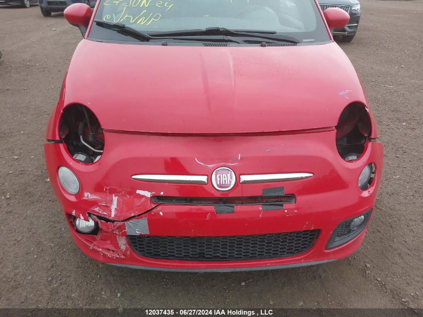 2012 Fiat 500 Sport VIN: 3C3CFFBR9CT107991 Lot: 12037435