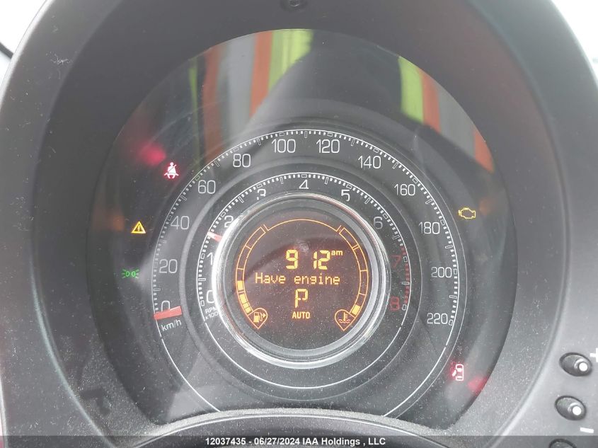 2012 Fiat 500 Sport VIN: 3C3CFFBR9CT107991 Lot: 12037435