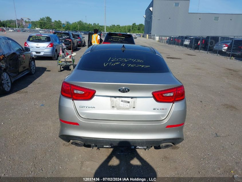 2014 Kia Optima VIN: KNAGR4A65E5498797 Lot: 12037436