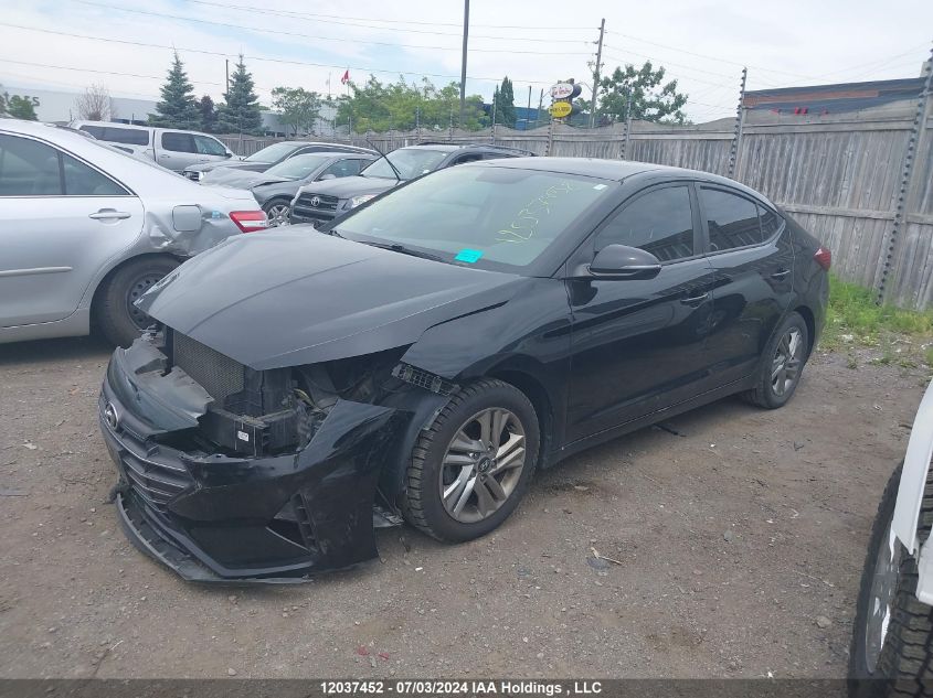 2019 Hyundai Elantra Preferred VIN: KMHD84LF9KU794246 Lot: 12037452