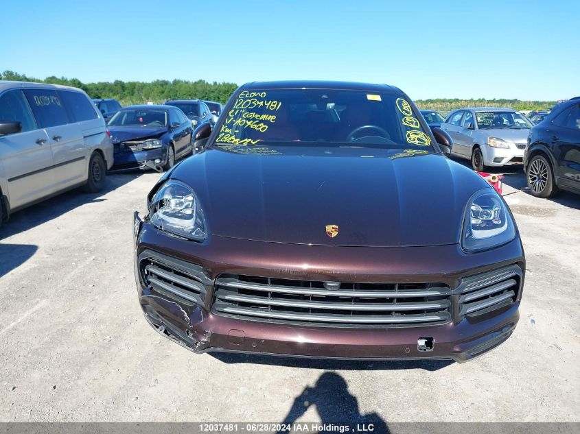 2021 Porsche Cayenne VIN: WP1AA2AY4MDA07600 Lot: 12037481