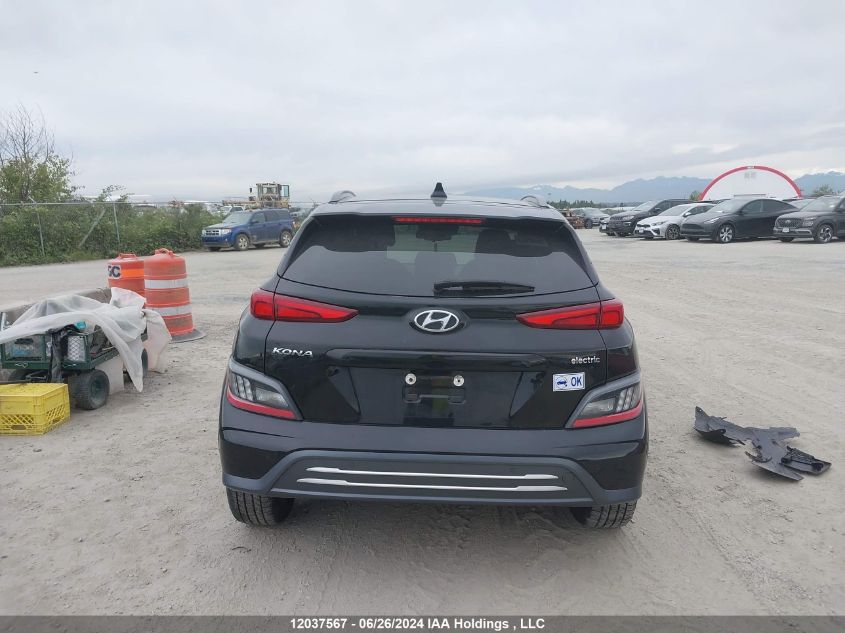2022 Hyundai Kona Electric Preferred VIN: KM8K23AG8NU153589 Lot: 12037567
