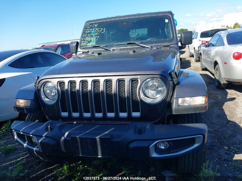 2021 Jeep Wrangler Unlimited Sahara VIN: 1C4HJXEG4MW864647 Lot: 12037573