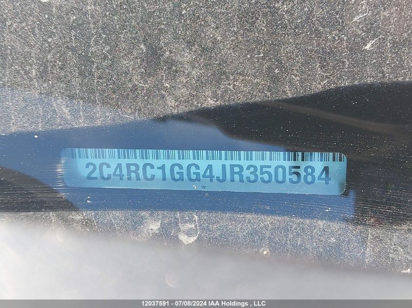 2018 Chrysler Pacifica Limited VIN: 2C4RC1GG4JR350584 Lot: 12037591