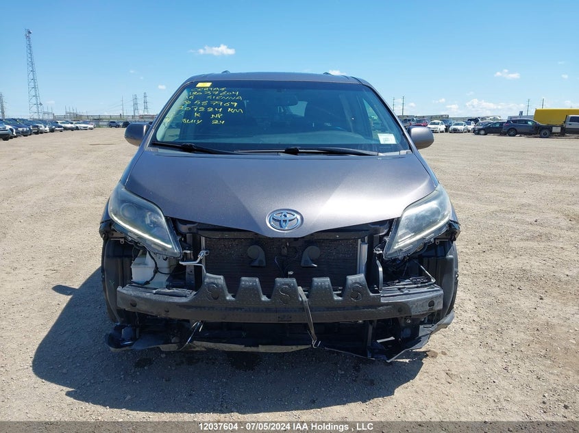 2015 Toyota Sienna Sport VIN: 5TDXK3DC6FS587969 Lot: 12037604