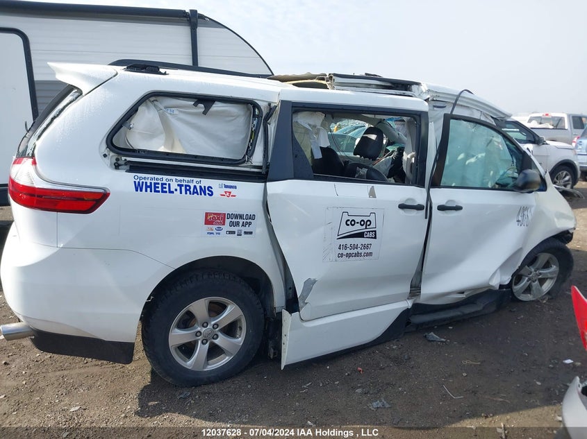 2015 Toyota Sienna VIN: 5TDZK3DC1FS653014 Lot: 12037628