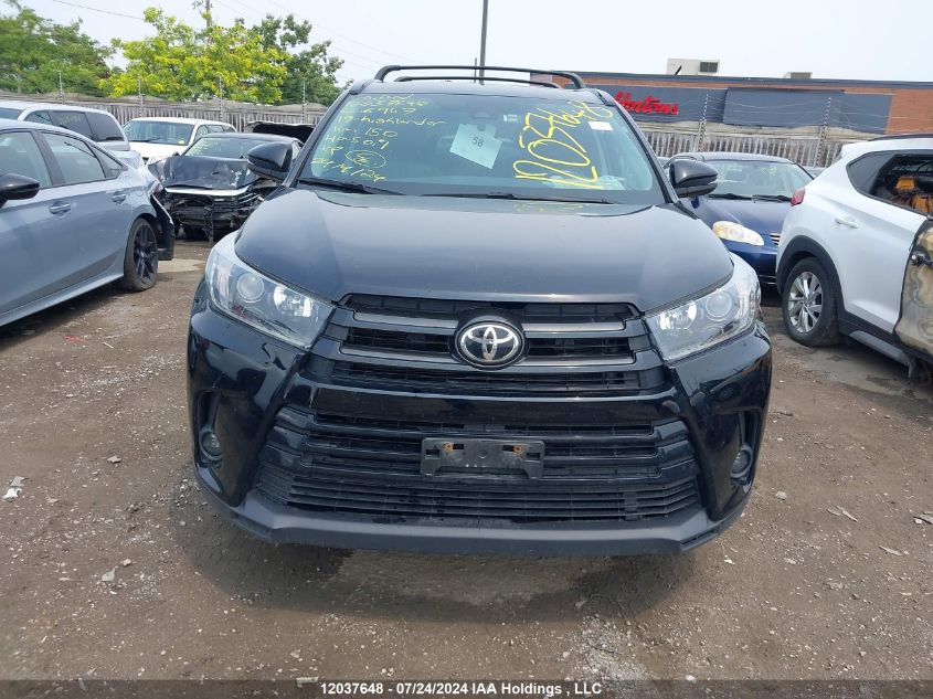 2019 Toyota Highlander Xle VIN: 5TDJZRFH1KS606967 Lot: 12037648