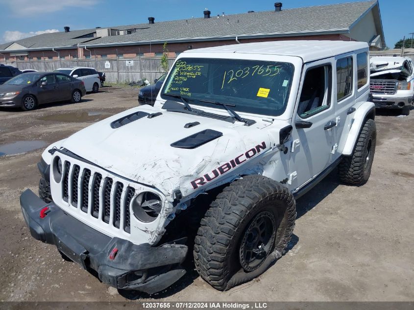 2022 Jeep Wrangler 4Xe Unlimited Rubicon VIN: 1C4JJXR67NW265956 Lot: 12037655