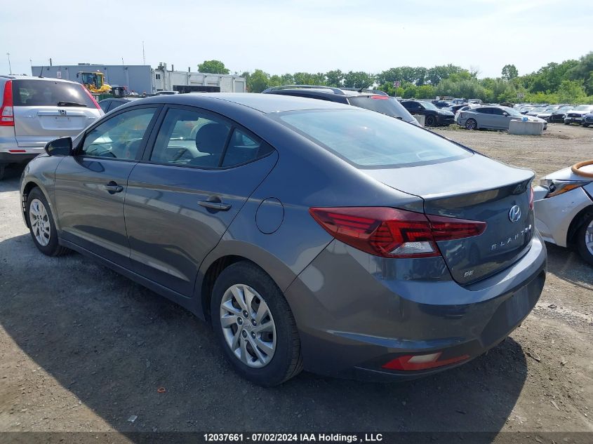 2019 Hyundai Elantra Se VIN: KMHD74LF6KU880598 Lot: 12037661