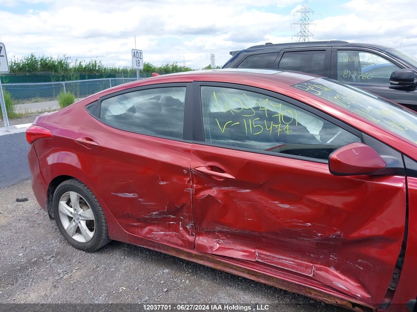 2012 Hyundai Elantra VIN: 5NPDH4AE6CH115477 Lot: 12037701