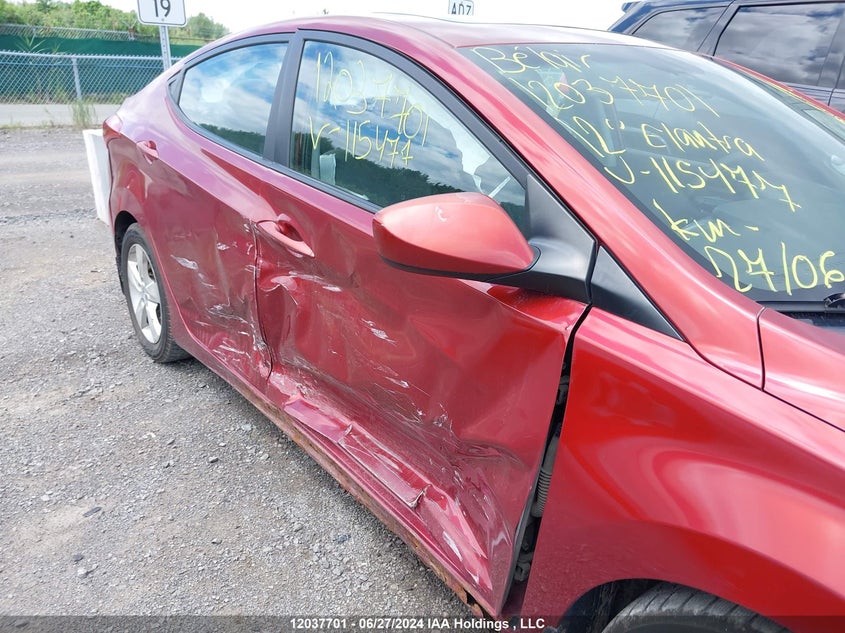 2012 Hyundai Elantra VIN: 5NPDH4AE6CH115477 Lot: 12037701