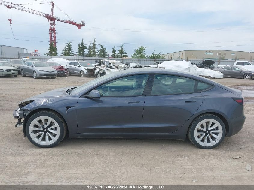 2022 Tesla Model 3 VIN: 5YJ3E1EA9NF258399 Lot: 12037710
