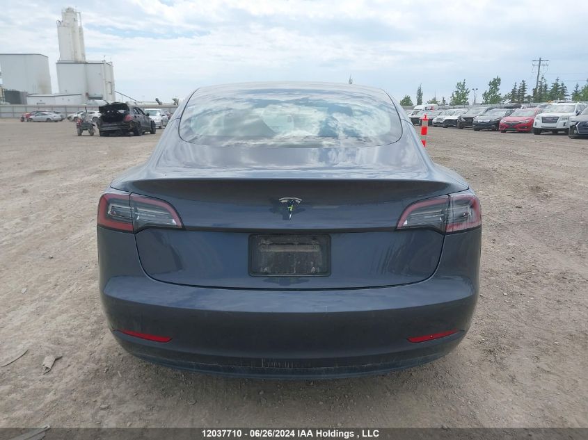 2022 Tesla Model 3 VIN: 5YJ3E1EA9NF258399 Lot: 12037710