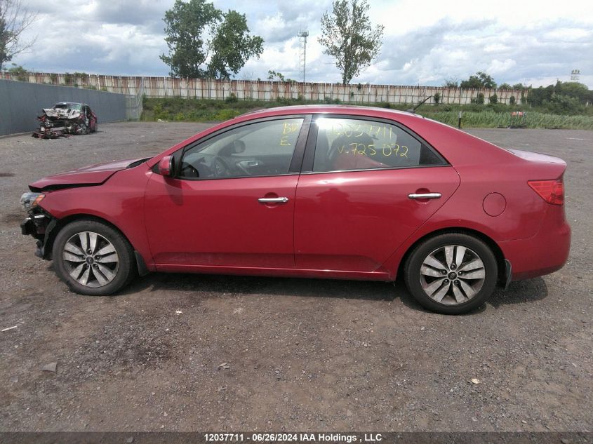 2013 Kia Forte VIN: KNAFU4A25D5725072 Lot: 12037711